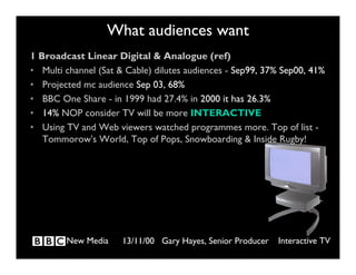 What  New Audiences  Really  Want