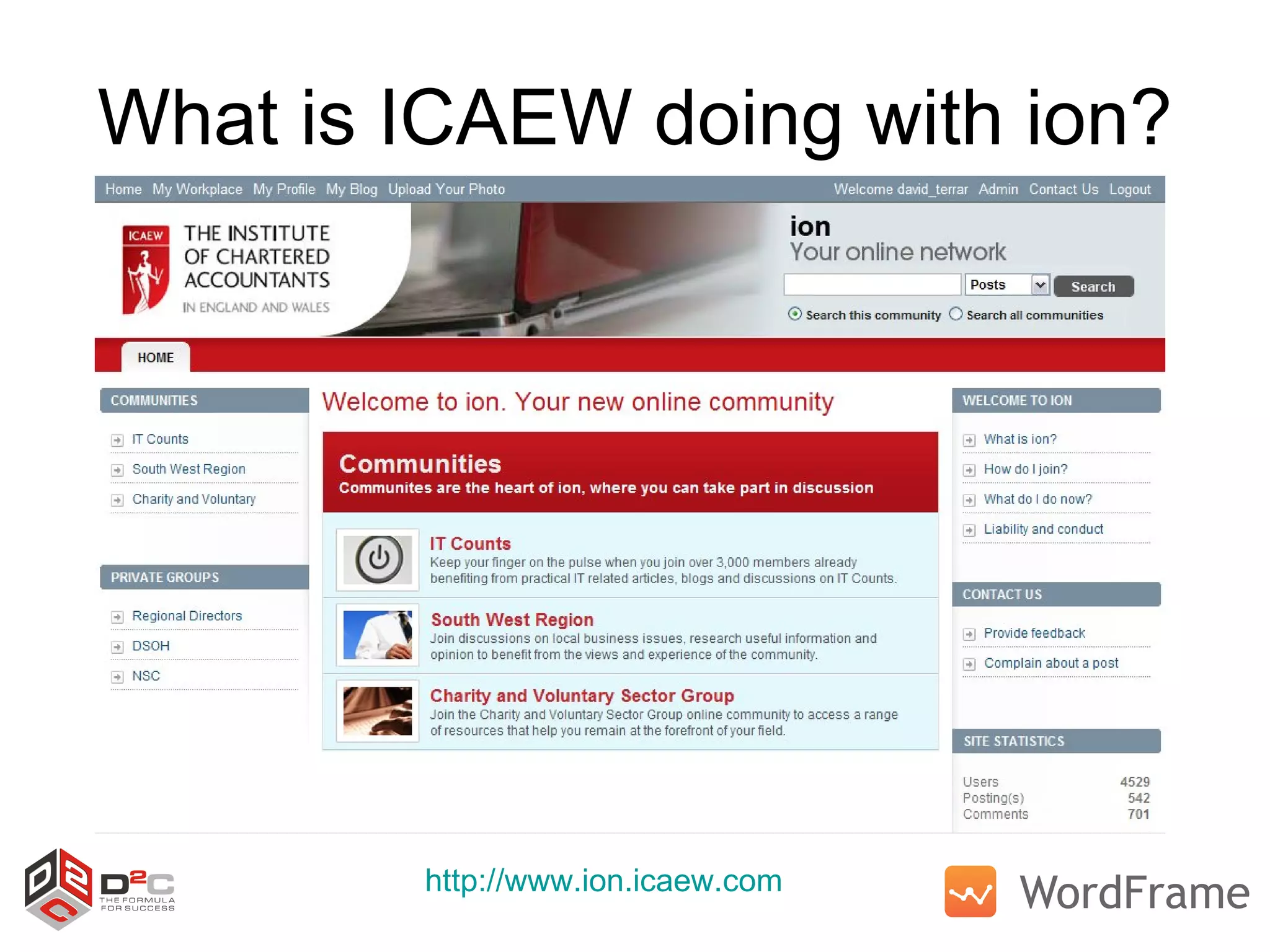 What is ICAEW doing with ion? http://www.ion.icaew.com   
