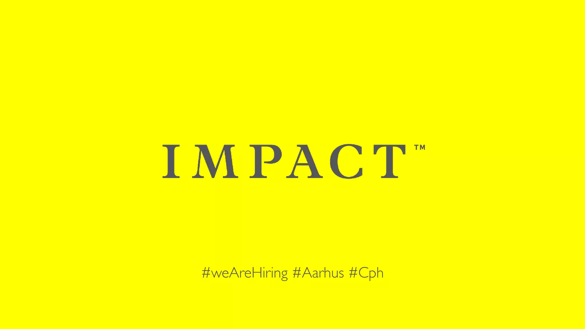 #weAreHiring #Aarhus #Cph
 