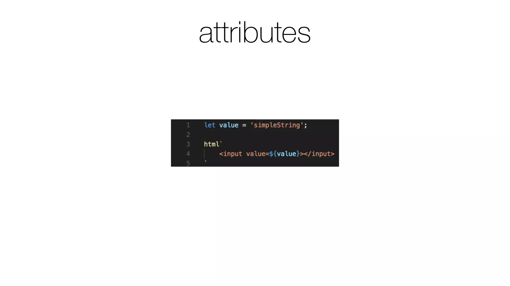 attributes
 