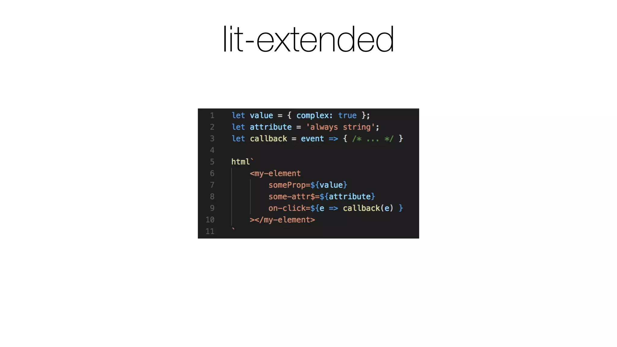 lit-extended
 