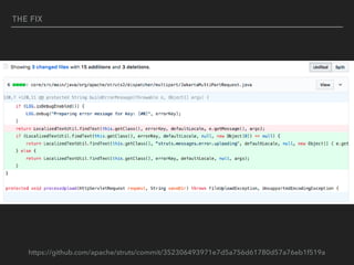 THE FIX
https://github.com/apache/struts/commit/352306493971e7d5a756d61780d57a76eb1f519a
 