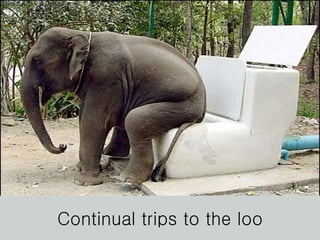 Continual trips to the loo 