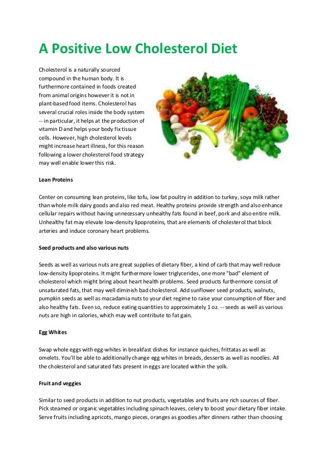 How do you plan meals on a low-cholesterol diet?