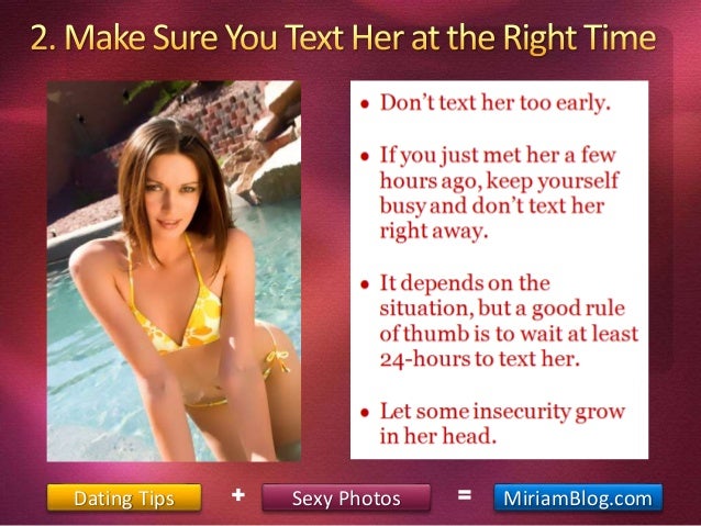 Texting and dating tips