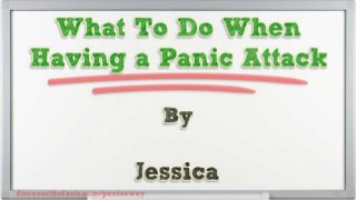 What To Do When Having a Panic Attack