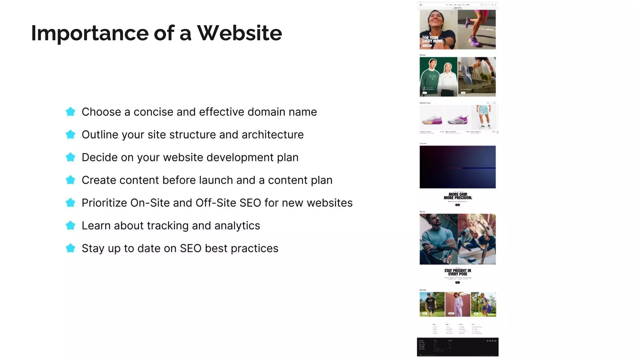 Importance of a Website
 