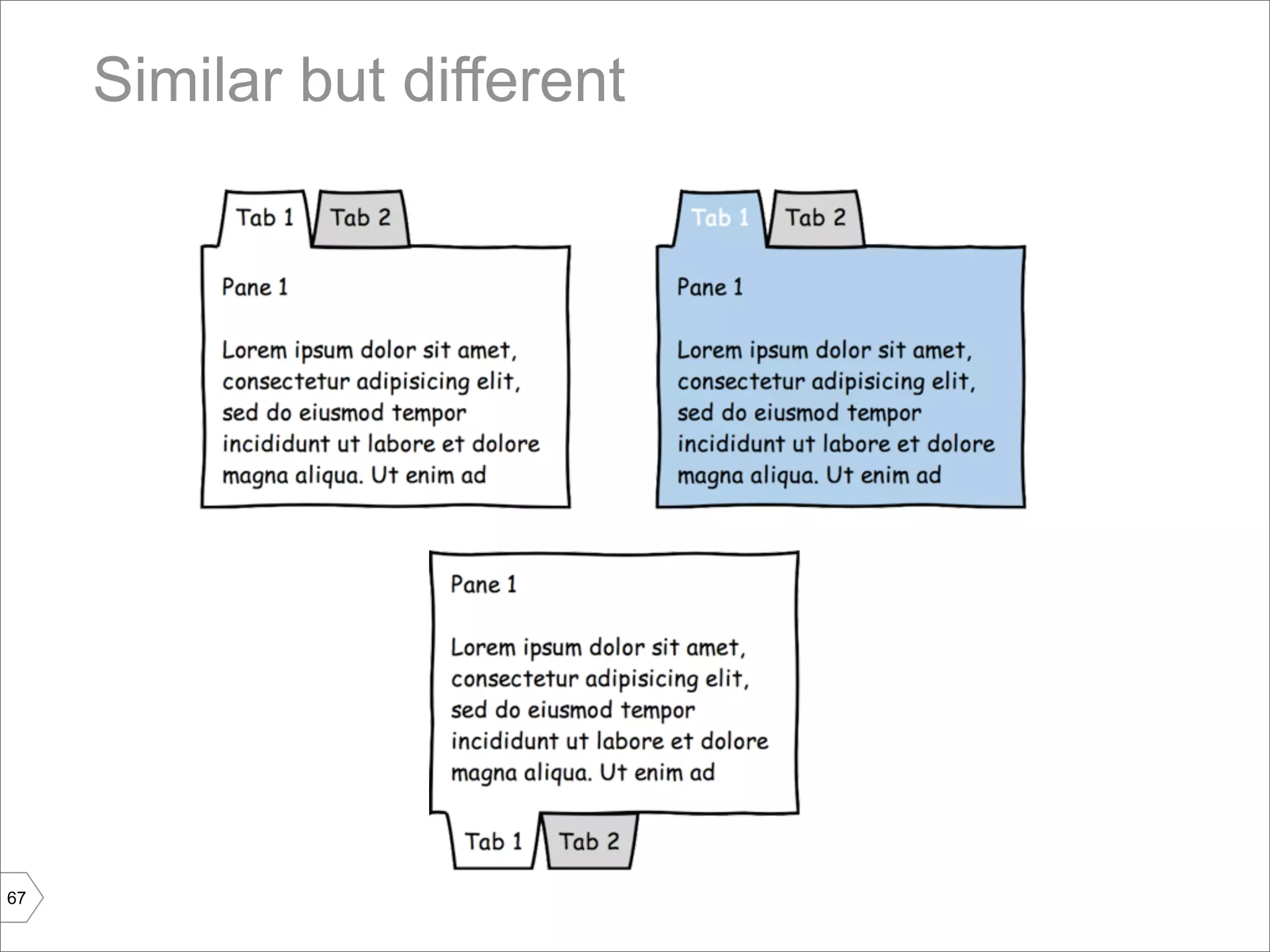 Similar but different




67
 