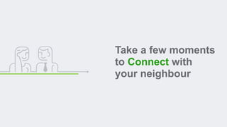 Take a few moments
to Connect with
your neighbour
 