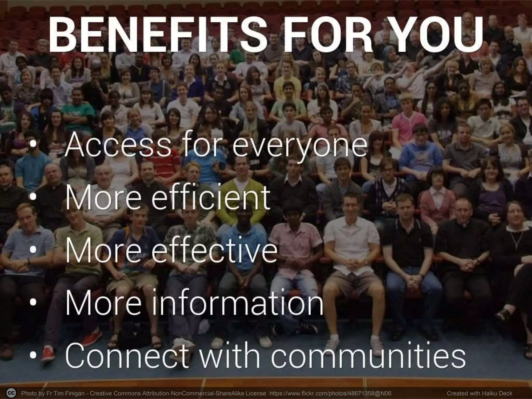 Photo by Fr Tim Finigan - Creative Commons Attribution-NonCommercial-ShareAlike License https://www.flickr.com/photos/48671358@N06 Created with Haiku Deck
 