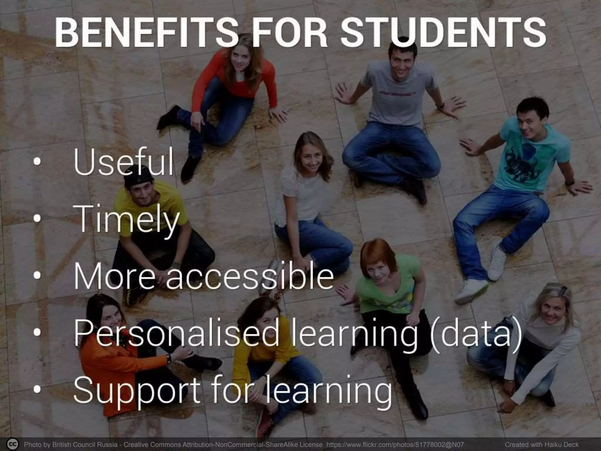 Photo by British Council Russia - Creative Commons Attribution-NonCommercial-ShareAlike License https://www.flickr.com/photos/51778002@N07 Created with Haiku Deck
 