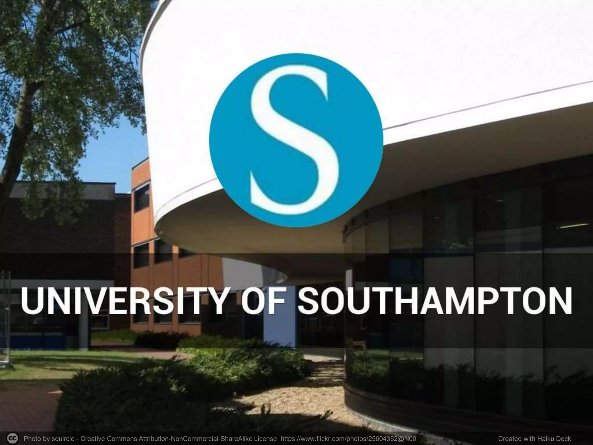 Photo by squircle - Creative Commons Attribution-NonCommercial-ShareAlike License https://www.flickr.com/photos/25604352@N00 Created with Haiku Deck
 