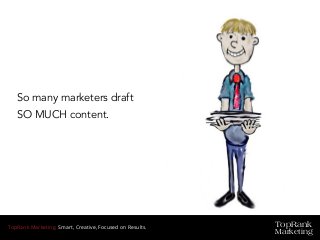 So many marketers draft
SO MUCH content.
TopRank
Marketing
TopRank Marketing. Smart, Creative, Focused on Results.
 
