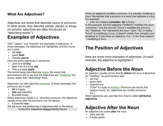 What Are Adjectives.docxqweqweqweqweqweqwe | DOCX
