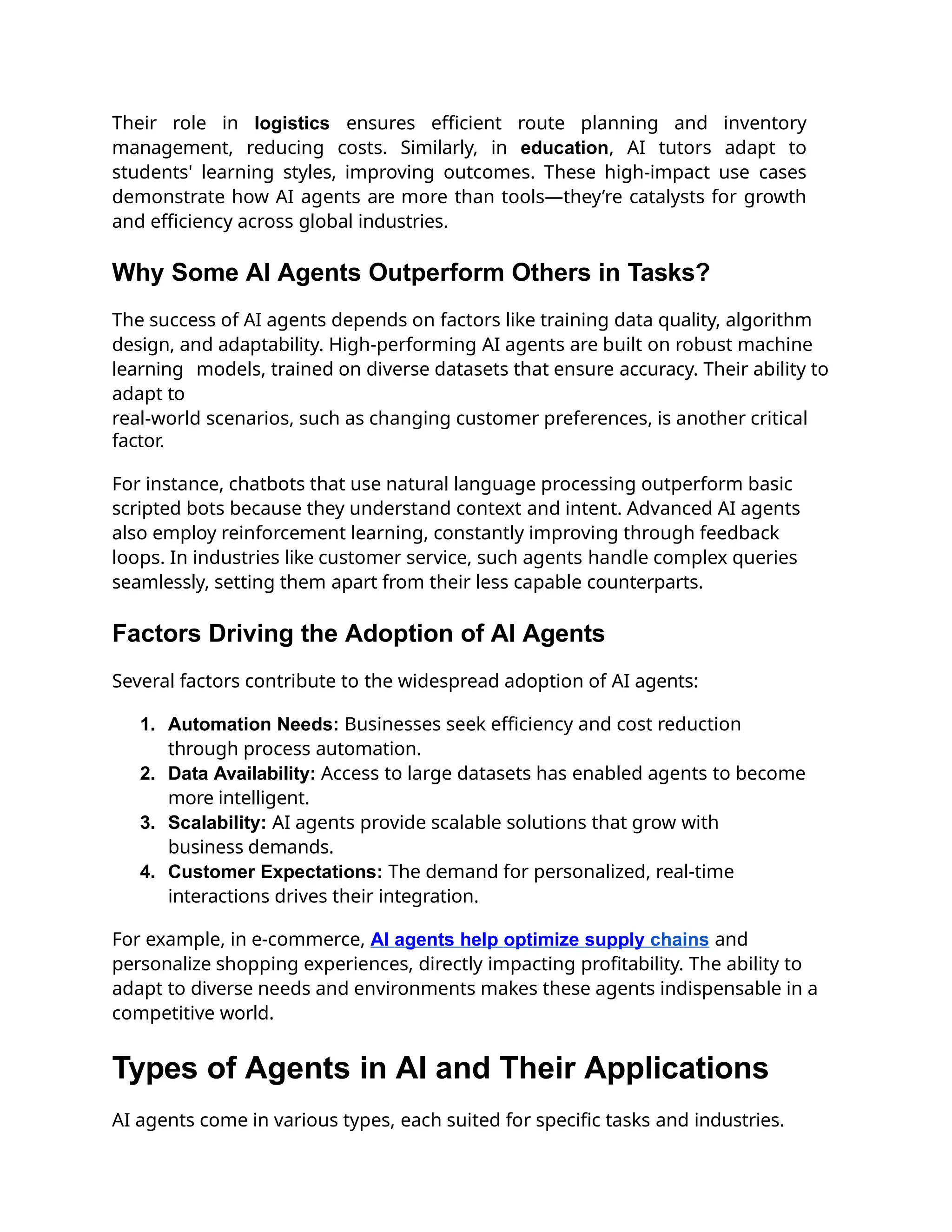 Types Of Ai Agents From Simple To Complex Systems Pdf