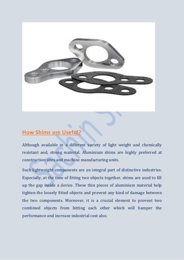 What are Aluminium Shims and Their Uses at Construction & Mechanical