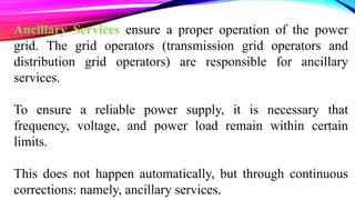 What are Ancillary Services In Power System ?