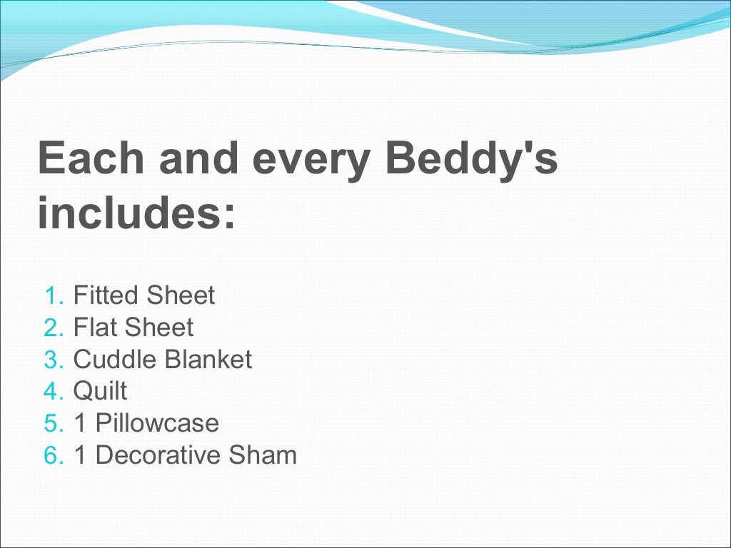 What is Beddy's Bedding?