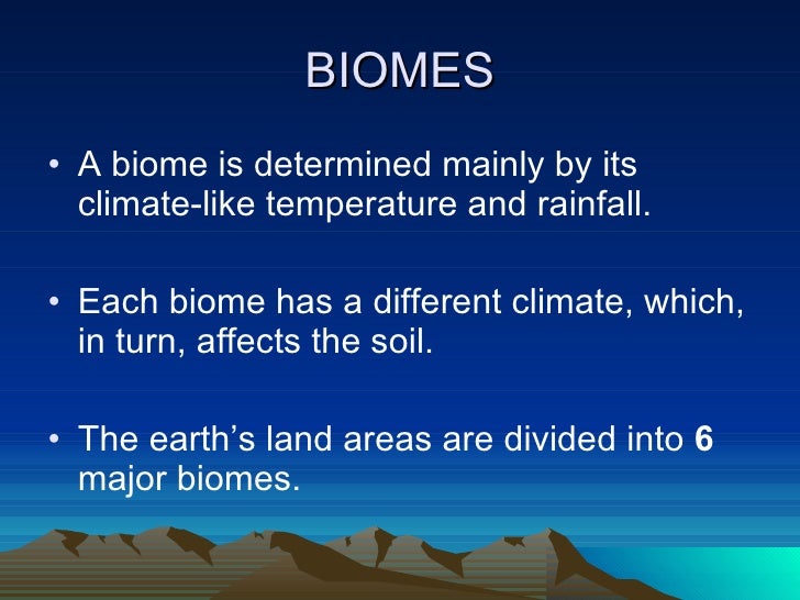 what are biomes