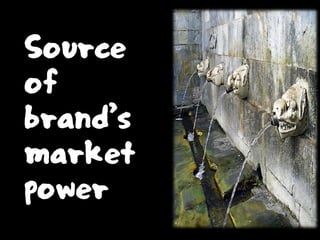 Source
of
brand’s
market
power
 