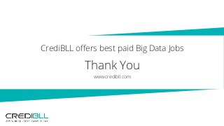 Thank You
www.credibll.com
CrediBLL offers best paid Big Data Jobs
 