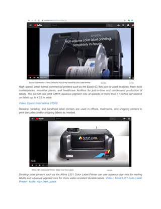 What are digital label printers