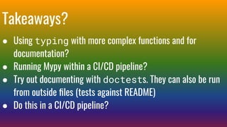Python types and doctests by Lauri Kainulainen | PDF | Programming ...
