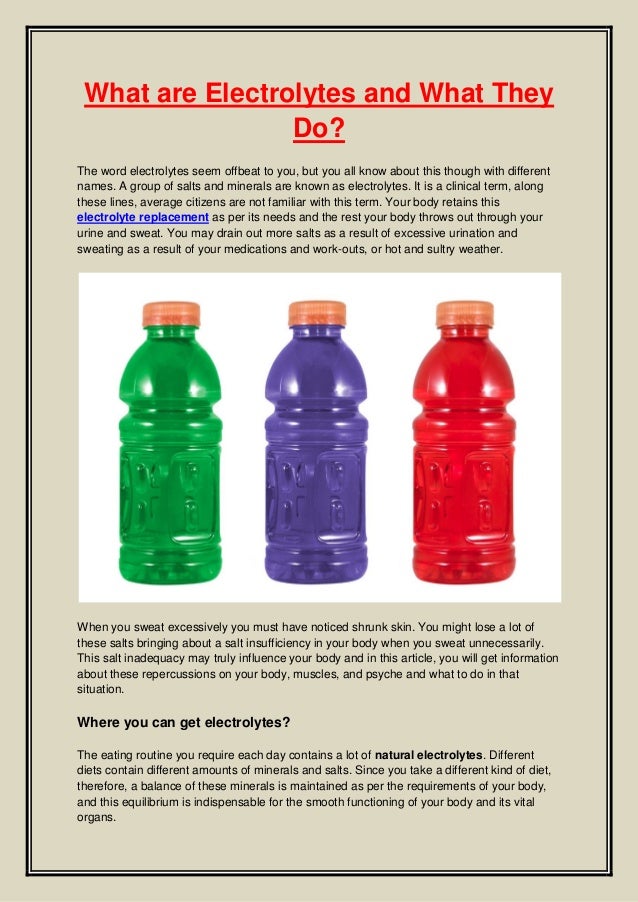 What are electrolytes and what they do (1)