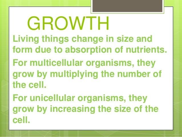 Organism 8 Growth Living Organism 8 Growth Living
