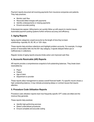 Provider Payment Report Example What Are Medical Billing Reports and their types.pdf