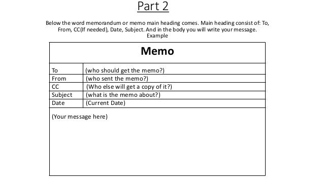 email memorandum