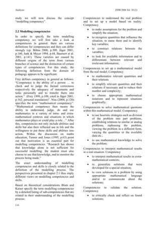 What are modeling competencies? | PDF