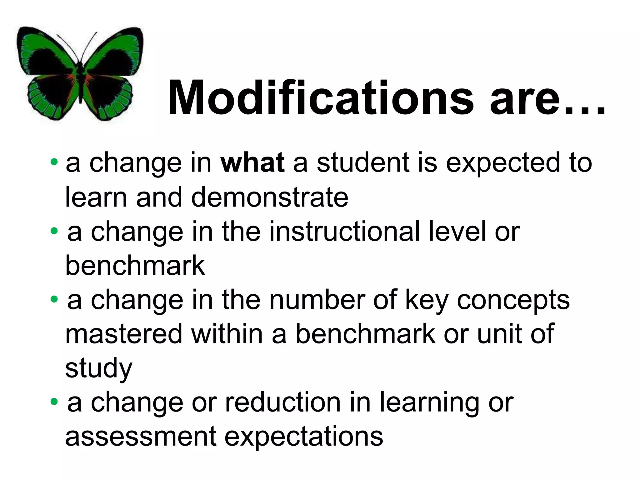 What Are Modifications | PPTX | Education