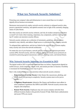 Corporate Network Security Measures Reference: What Are Network Security Solutions Royal Squad