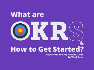 How to Get Started?
What are
Objectives and Key Results Guide
By Weekdone
&
 