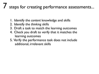 What are performance assessments? | PDF