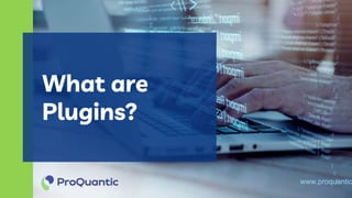 What are
Plugins?
www.proquantic
 