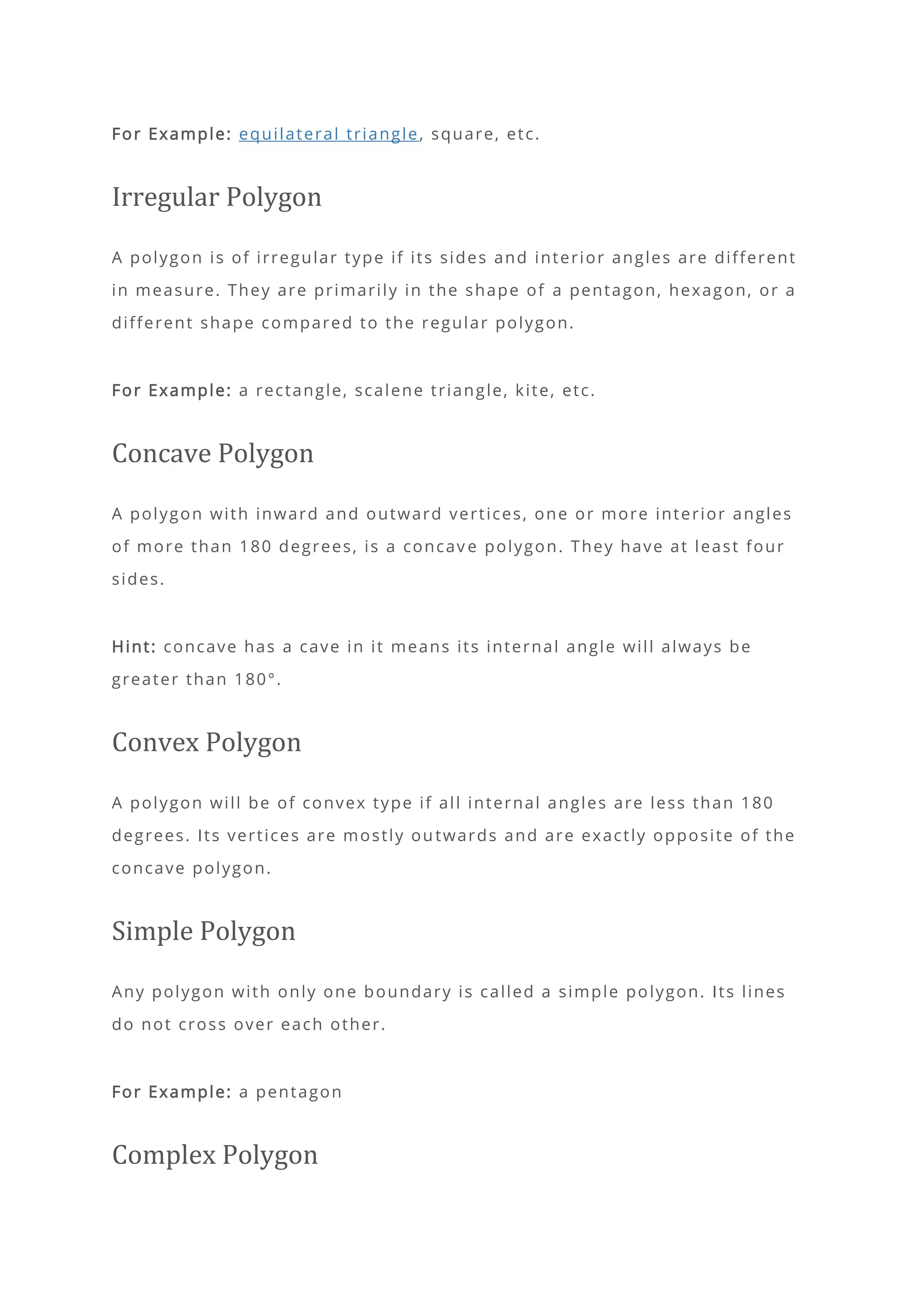 What are Polygons Types, Shapes, Formulas and Examples.pdf | Geography ...