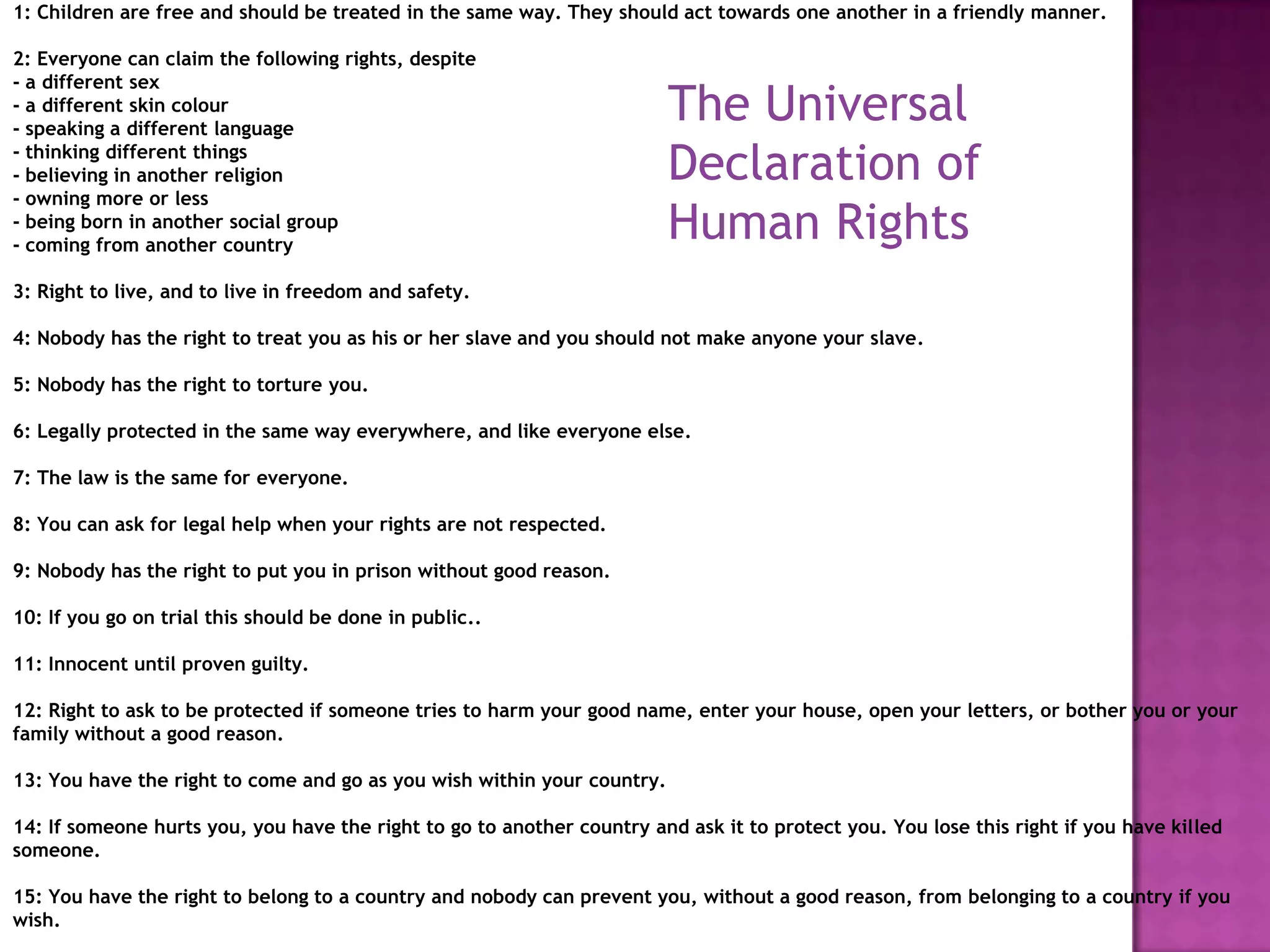 What are rights powerpoint | PPTX