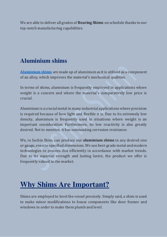 What Are Shims And Why Are They Important? Sachin Shims