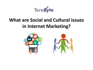 What are Social and Cultural issues
in Internet Marketing?
 