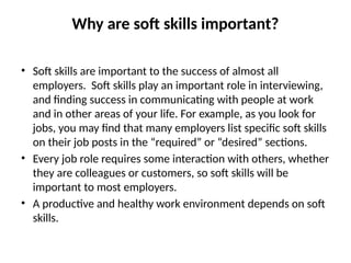 Mastering Essential Soft Skills for Career Success and Advancement | PPTX