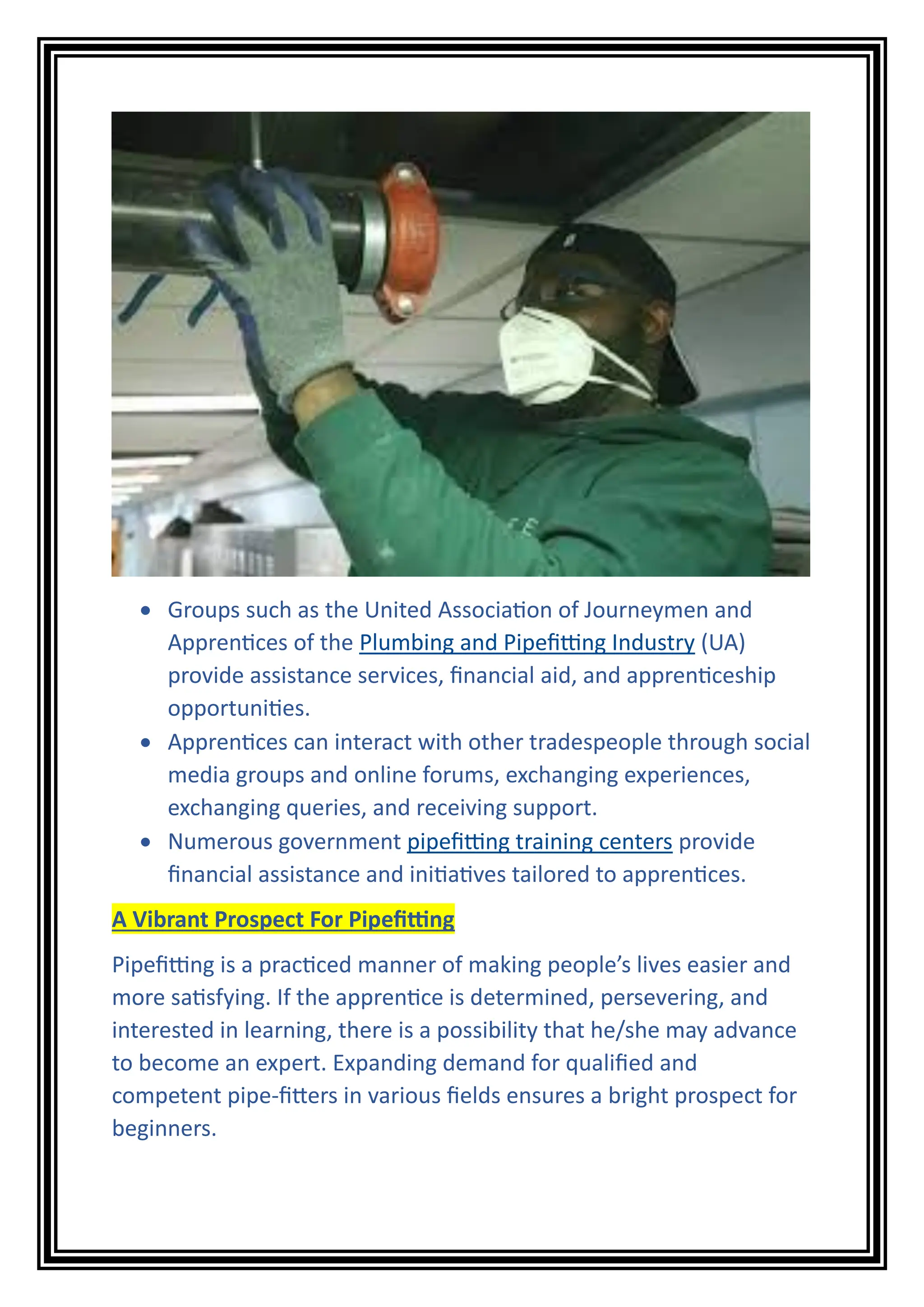 What Are Some Common Challenges Faced By Apprentices During Pipefitting ...