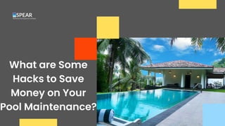 What are Some
Hacks to Save
Money on Your
Pool Maintenance?
 