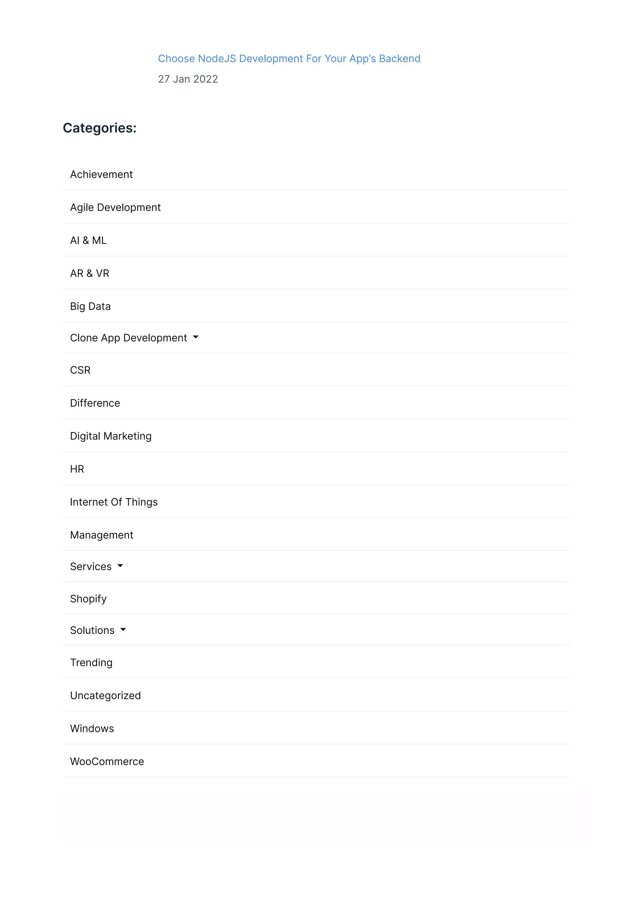 Choose NodeJS Development For Your App’s Backend
27 Jan 2022
Categories:
Achievement
Agile Development
AI & ML
AR & VR
Big Data
Clone App Development
CSR
Difference
Digital Marketing
HR
Internet Of Things
Management
Services
Shopify
Solutions
Trending
Uncategorized
Windows
WooCommerce
 