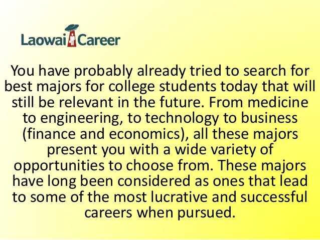 best degrees for the future