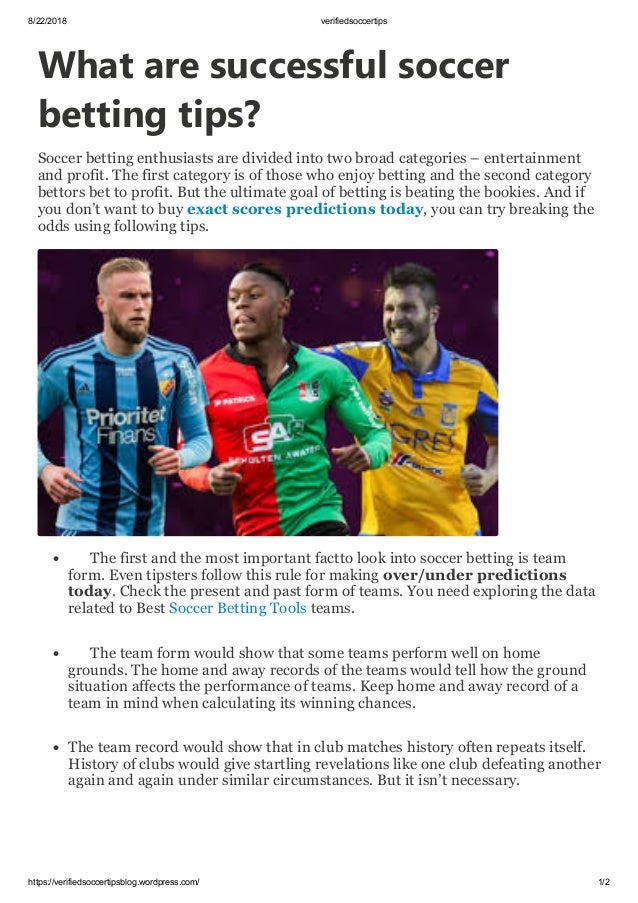 Over and under soccer betting tips Over and under soccer betting tips