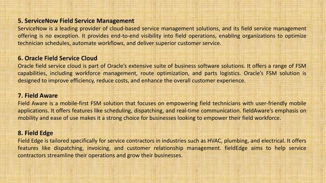 What are the 10 best field service management.pptx