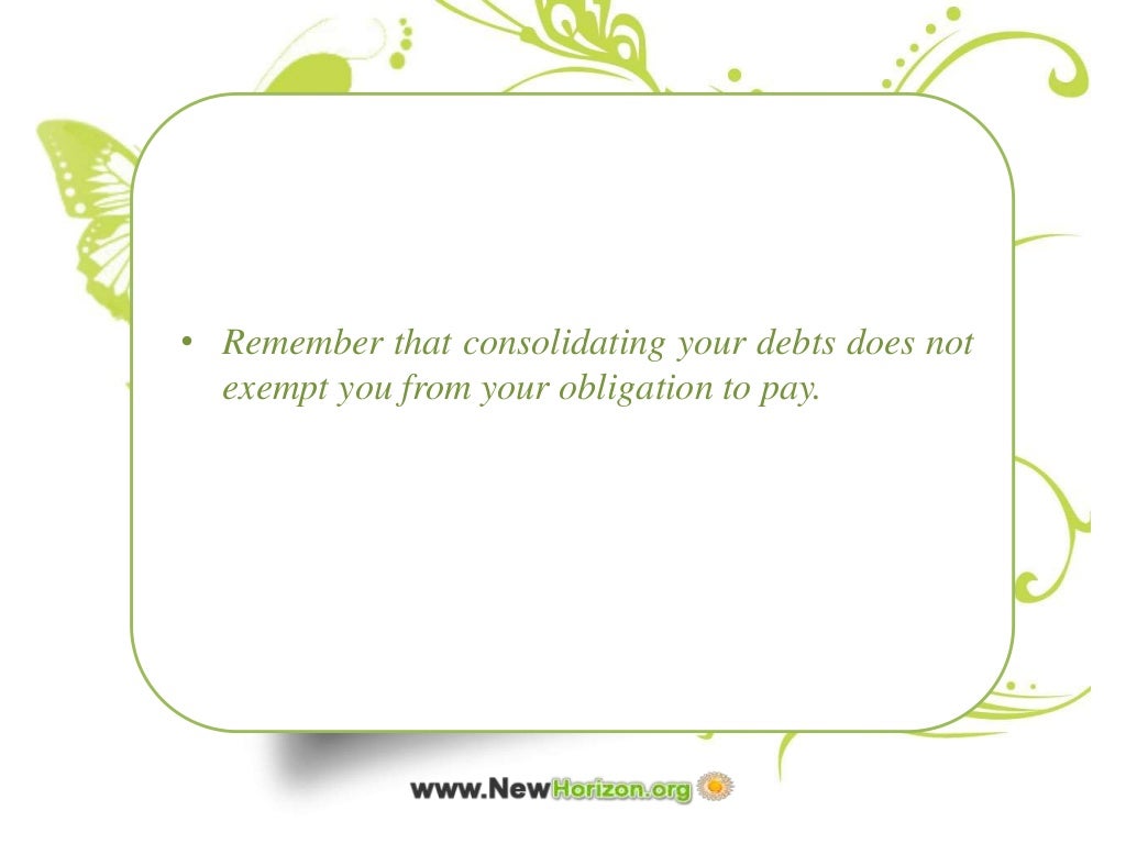 What are the advantages & disadvantages of debt consolidation services
