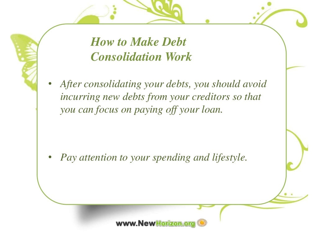 What are the advantages & disadvantages of debt consolidation services